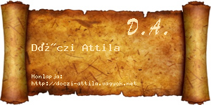 Dóczi Attila névjegykártya